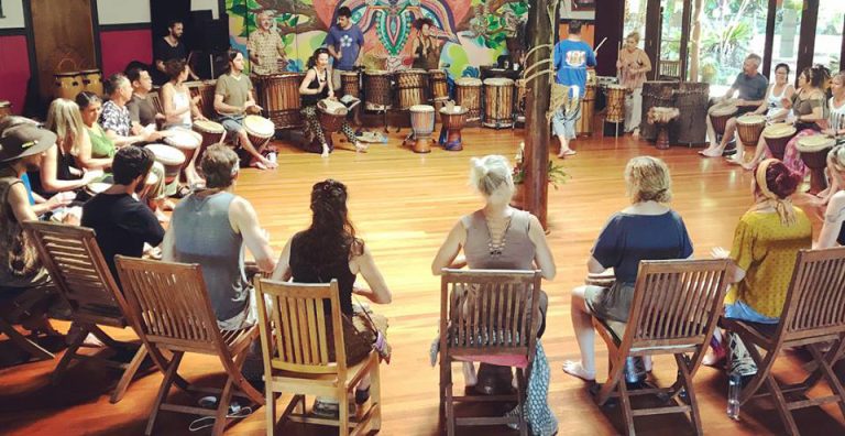 Banakuma Drum and Dance Retreat with Chris Berry at Paradise Won, Northern Rivers, NSW in 2018